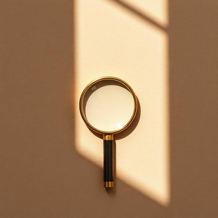 Emalj-pin "Förstoringsglas"